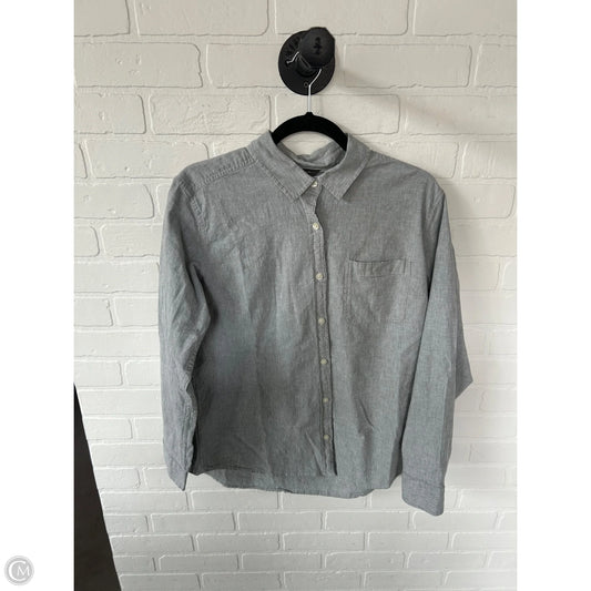 Top Long Sleeve By Eddie Bauer In Grey, Size: L