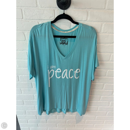 Top Short Sleeve Basic By Clothes Mentor In Blue, Size: Xl