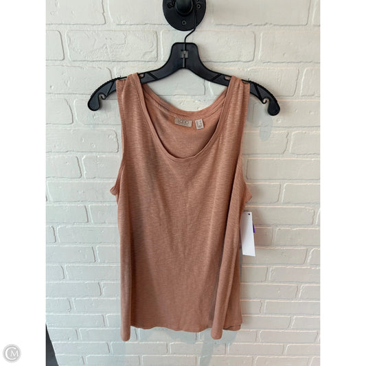 Top Sleeveless Basic By Logo In Orange, Size: L