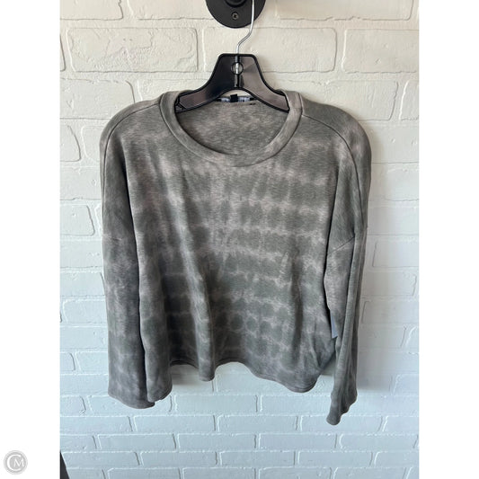 Top Long Sleeve By Olivaceous In Grey, Size: L