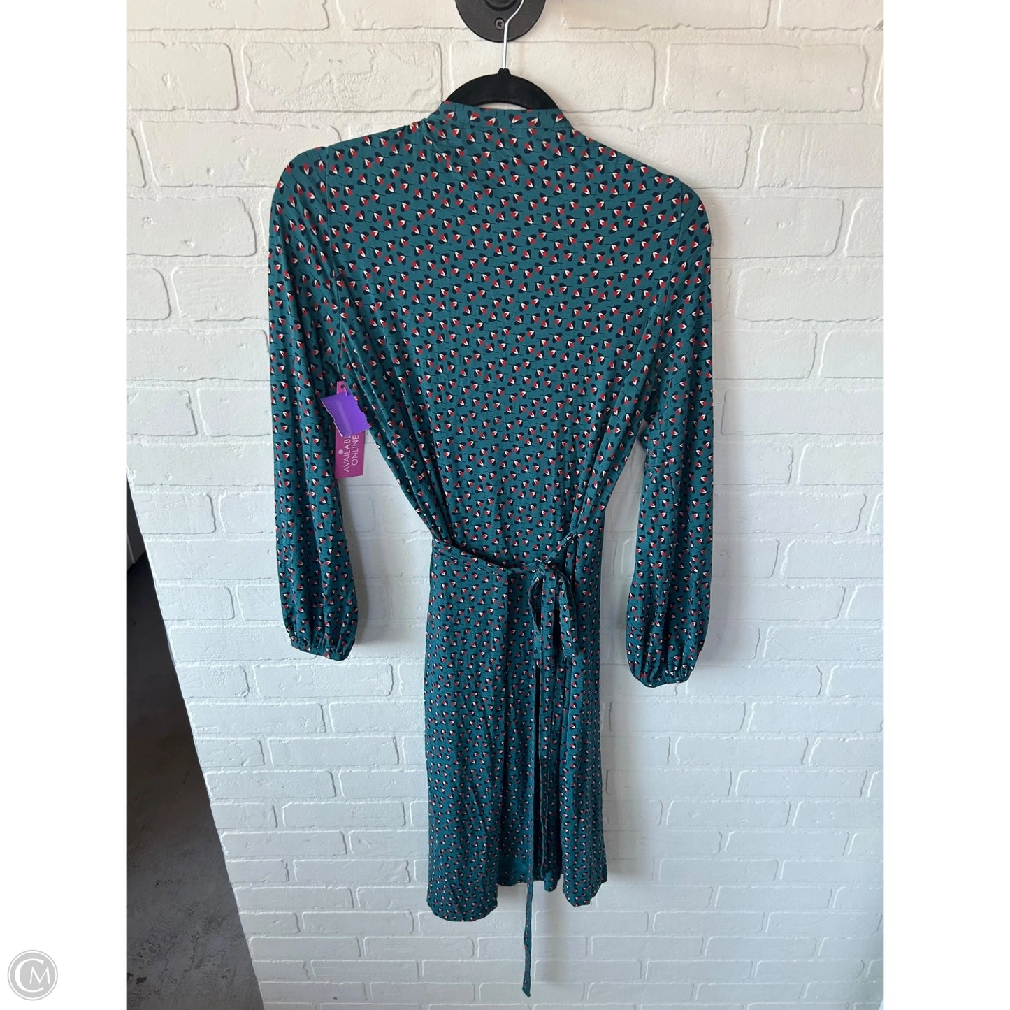 Dress Casual Short By Boden In Green & White, Size: L
