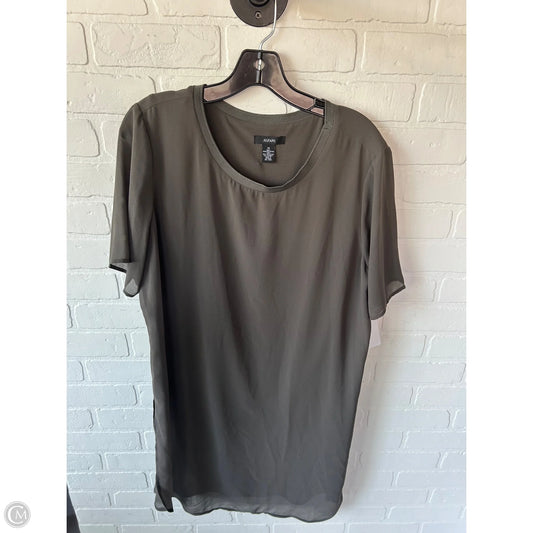Tunic Short Sleeve By Alfani In Green, Size: L