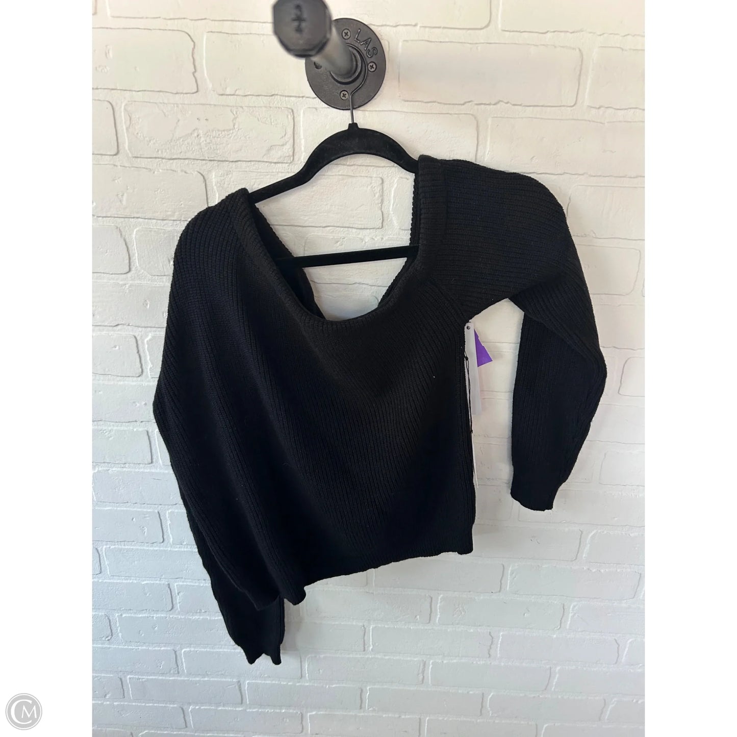 Sweater By Clothes Mentor In Black, Size: L