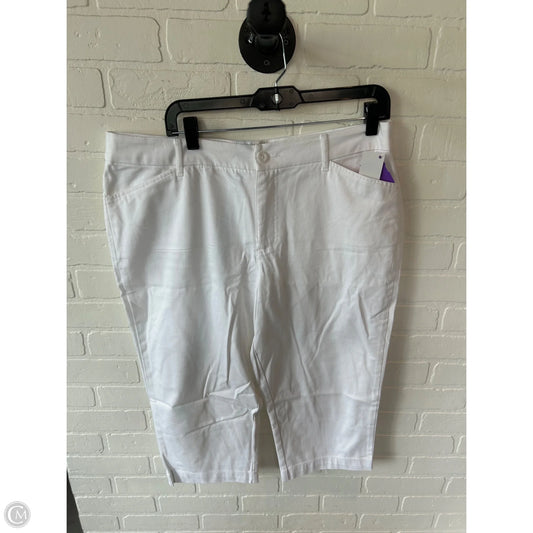Capris By St Johns Bay In White Denim, Size: 16