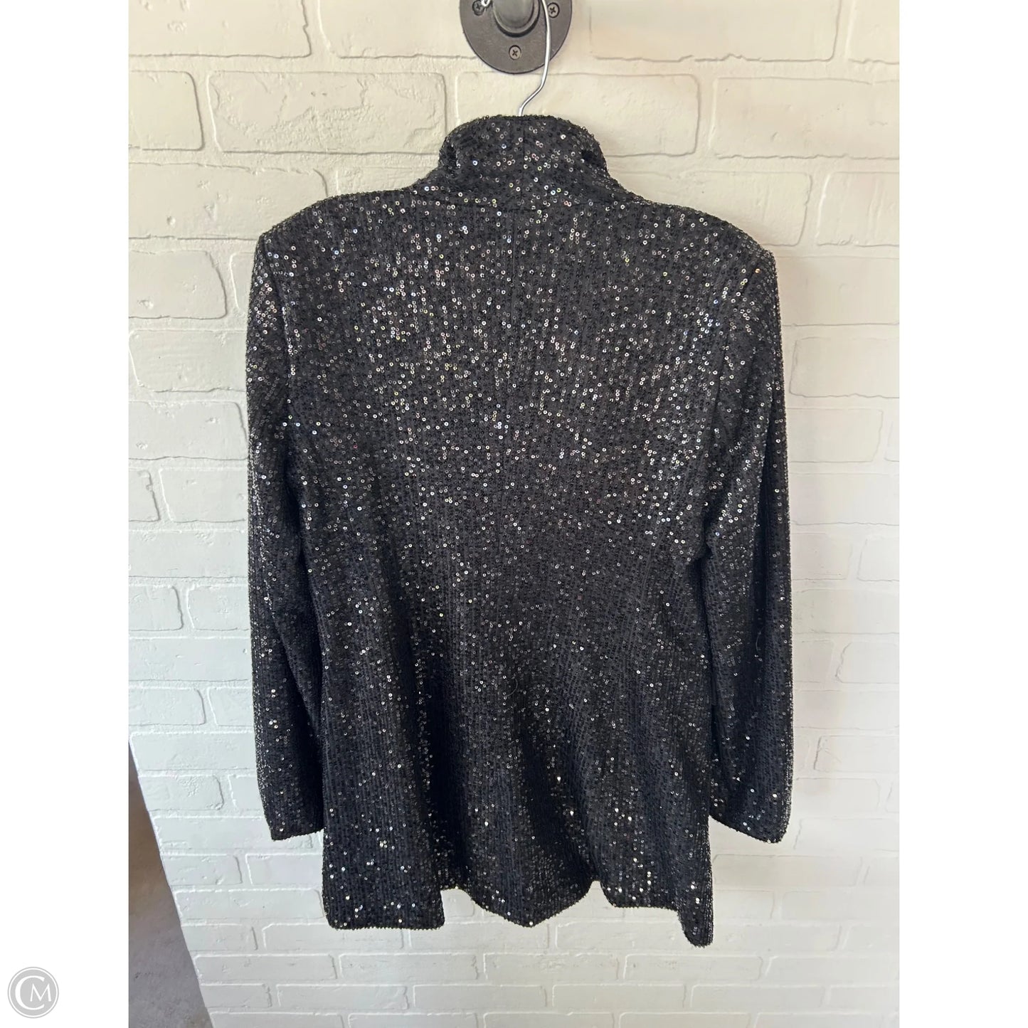 Blazer By Clothes Mentor In Black, Size: L