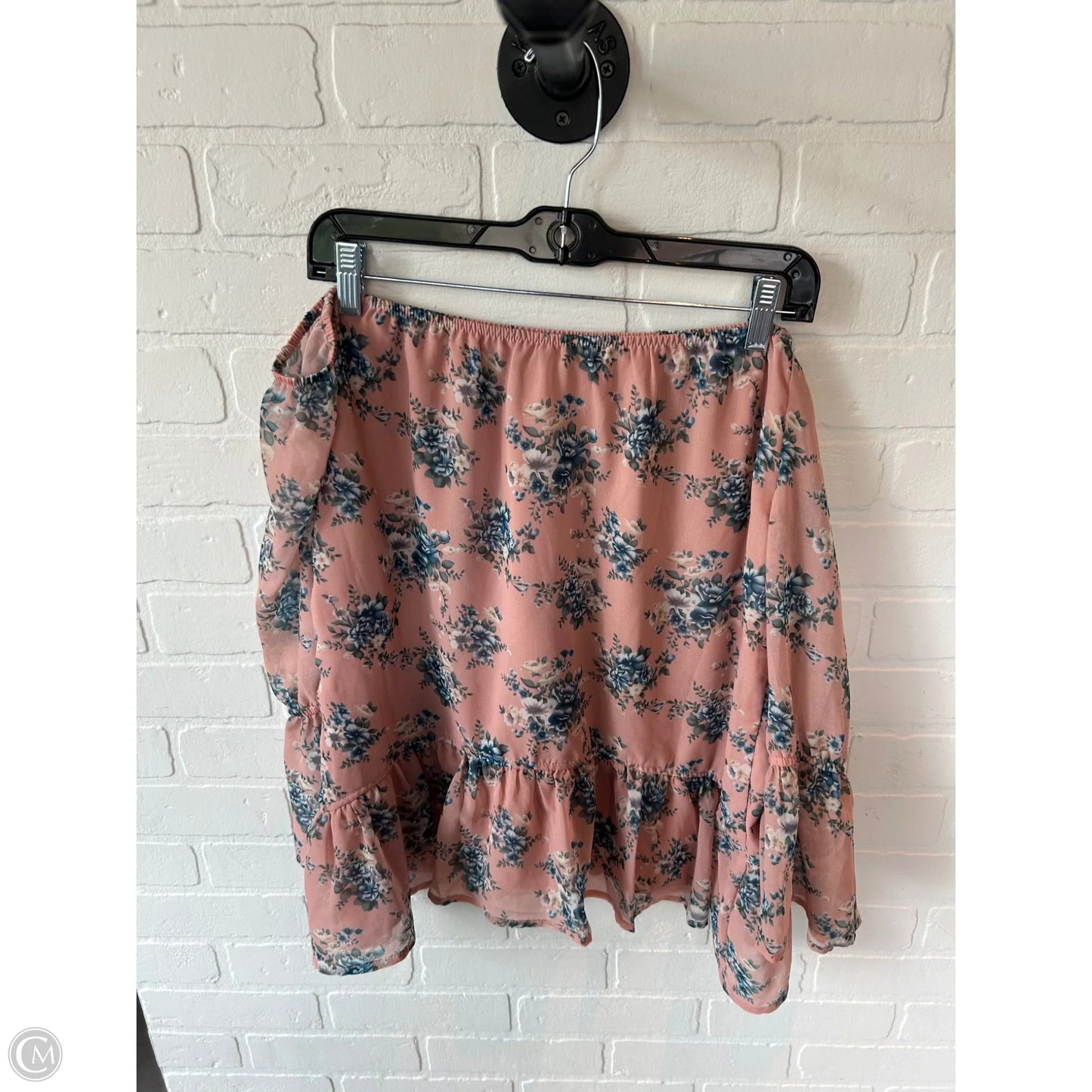 Top Long Sleeve By Clothes Mentor In Blue & Pink, Size: M