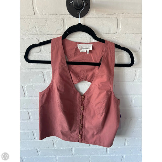 Top Sleeveless By Anthropologie In Pink, Size: S