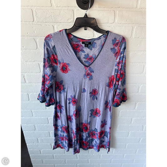 Dress Casual Short By Simply Vera In Purple & Red, Size: M