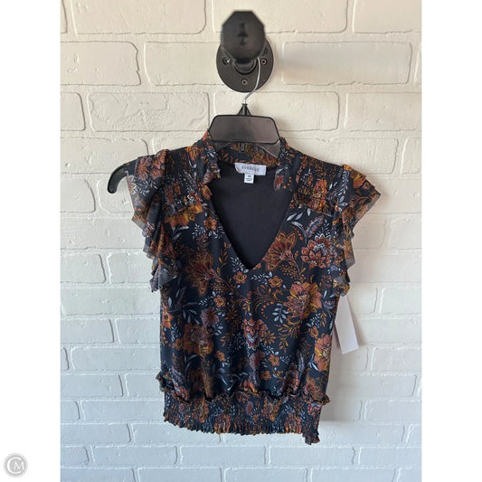Top Sleeveless By Evereve In Grey & Orange, Size: Xs