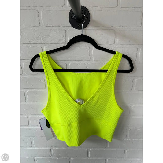 Athletic Tank Top By Lululemon In Yellow, Size: L