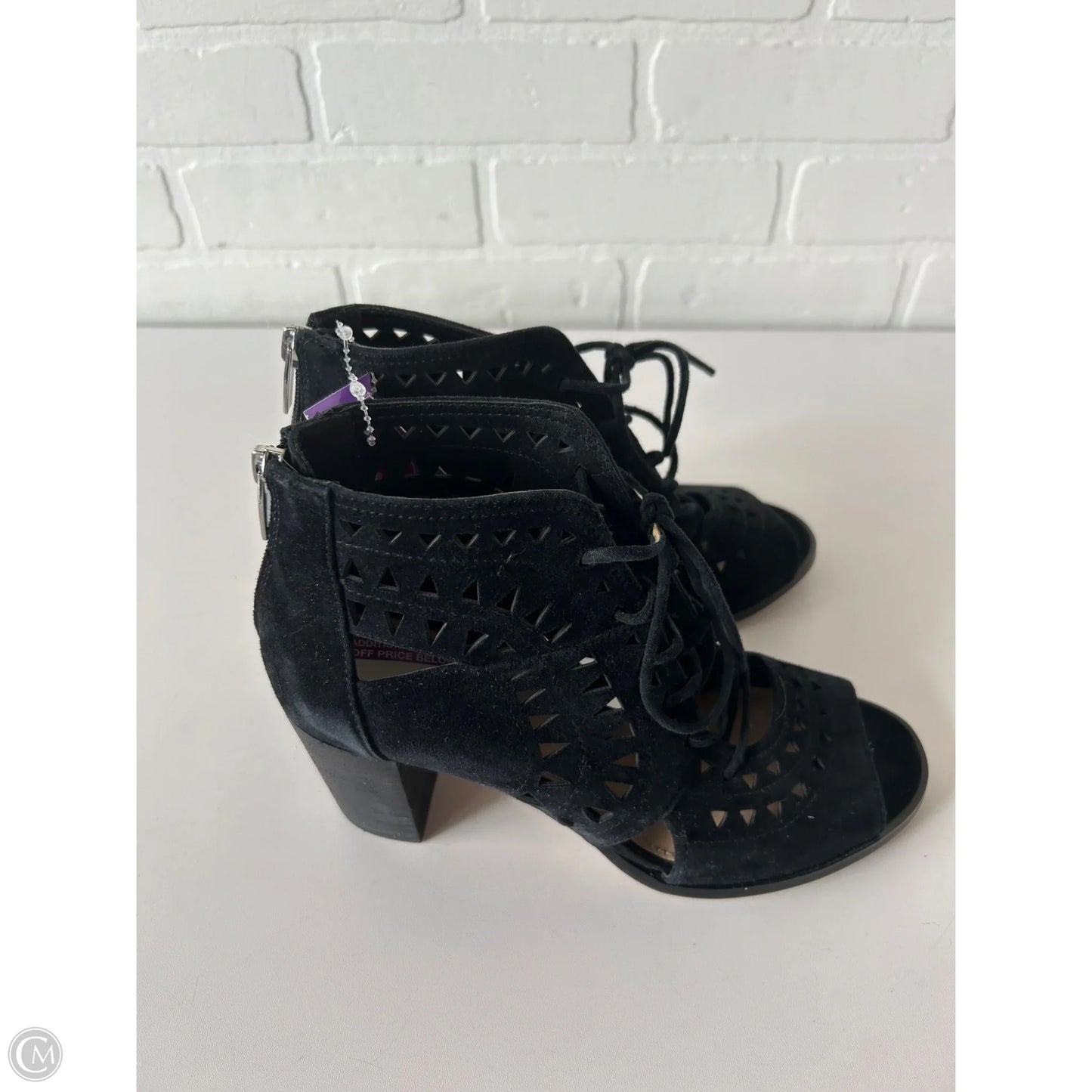 Sandals Heels Block By Vince Camuto In Black, Size: 7
