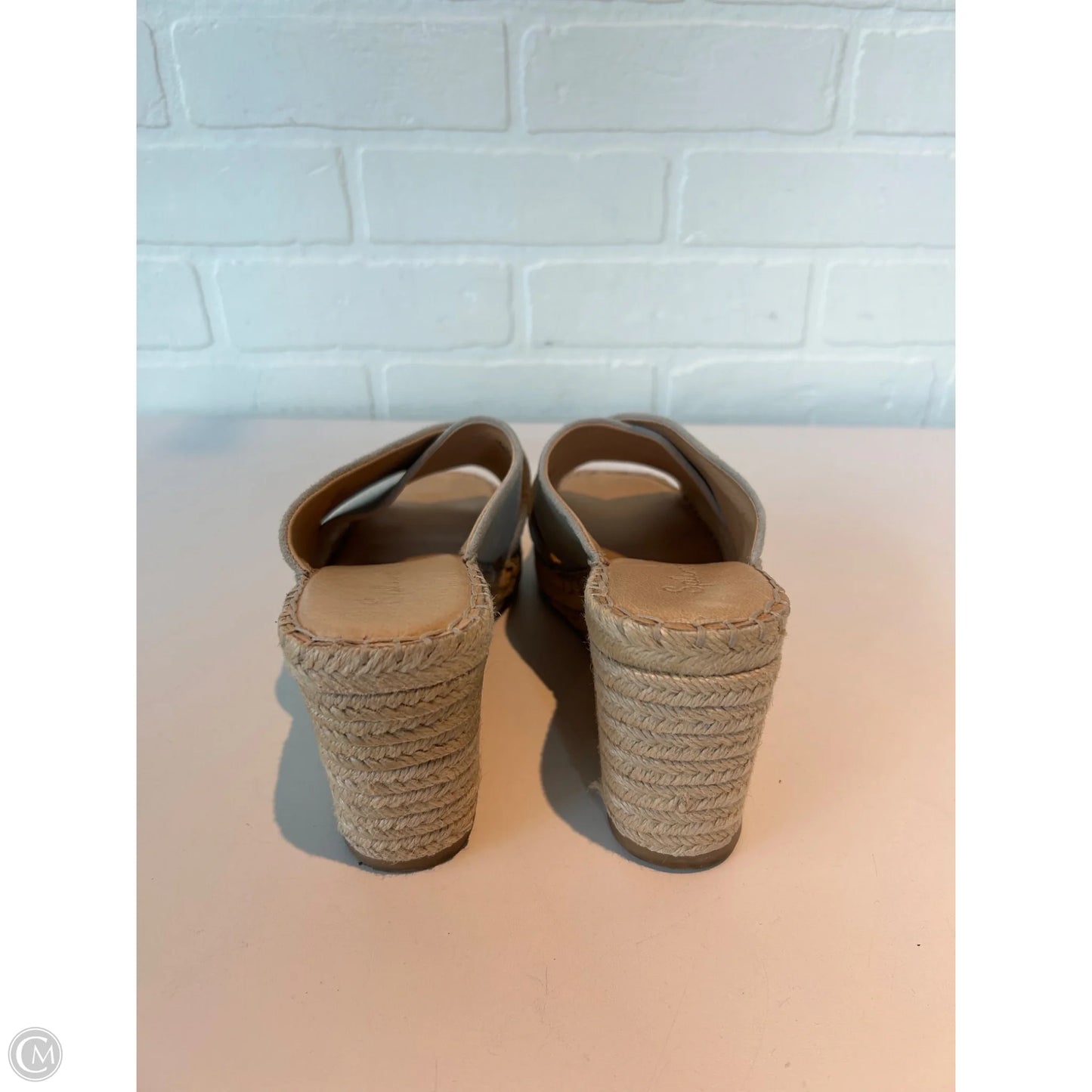 Sandals Heels Block By Splendid In Blue & Tan, Size: 9