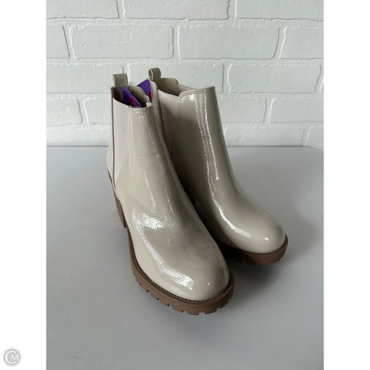 Boots Ankle Heels By Soda In Tan, Size: 9