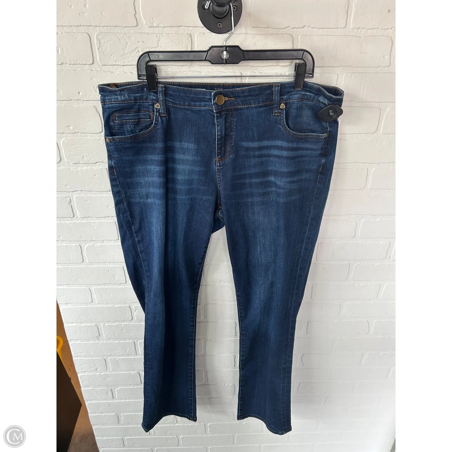 Jeans Boyfriend By Kut In Blue Denim, Size: 16