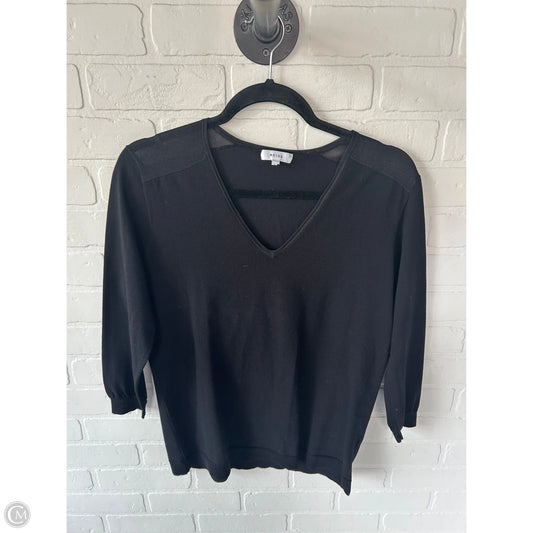 Top 3/4 Sleeve Basic By Reiss In Black, Size: M