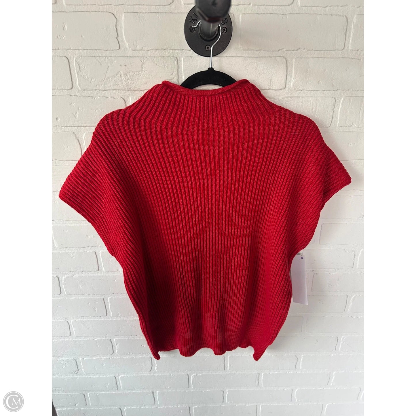 Sweater Short Sleeve By Zenana Outfitters In Red, Size: M