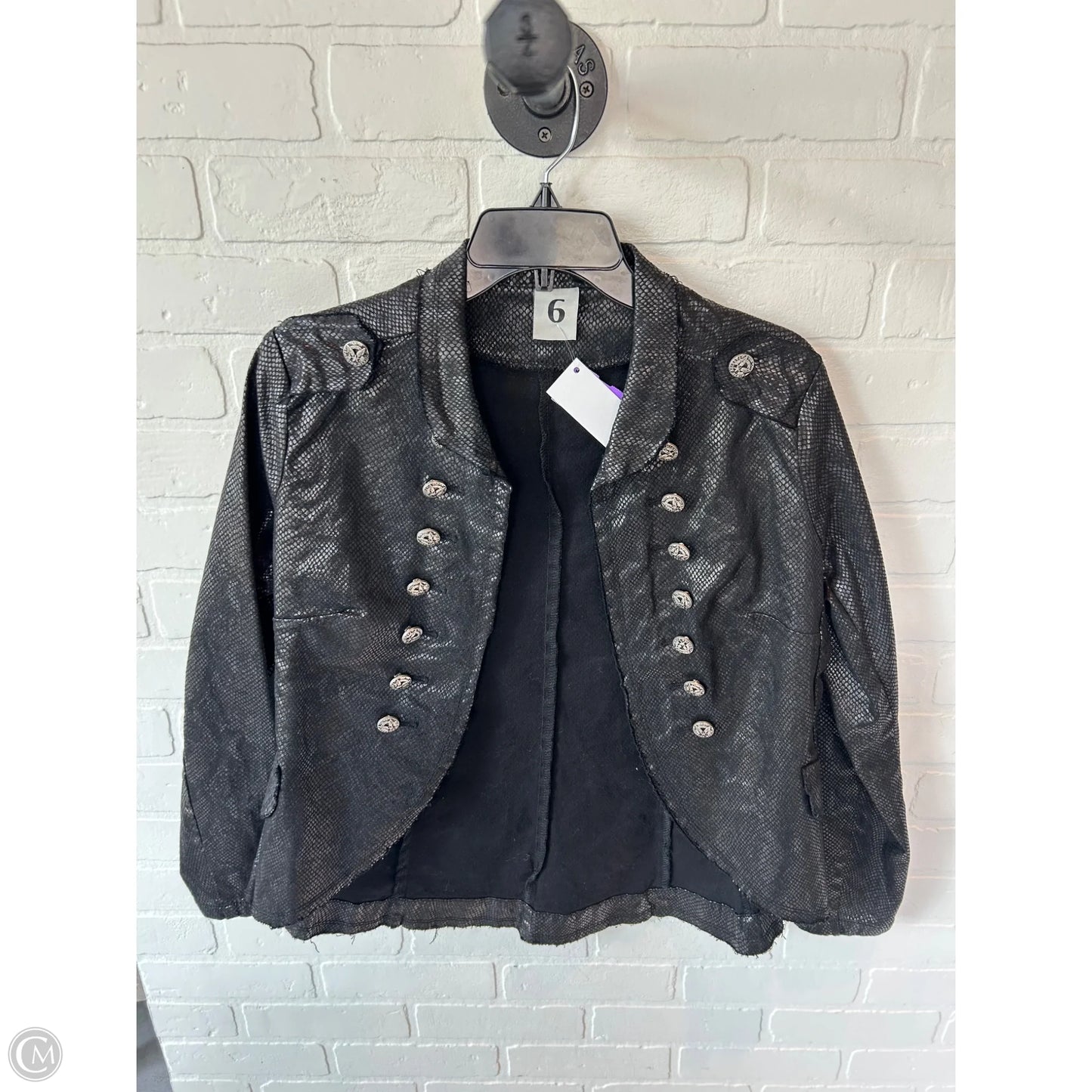 Blazer By Clothes Mentor In Black, Size: S