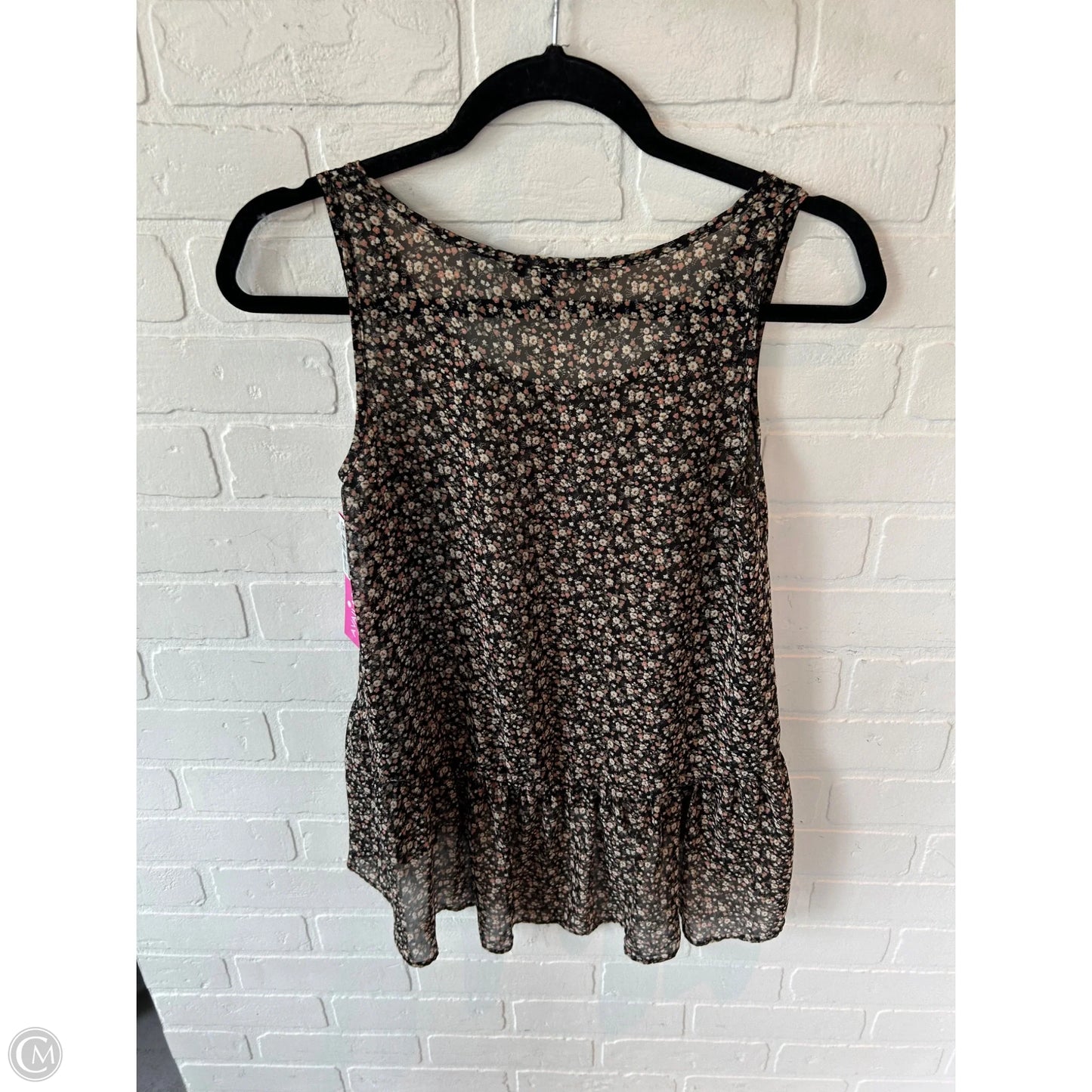 Top Sleeveless By Soprano In Black & Brown, Size: Xs
