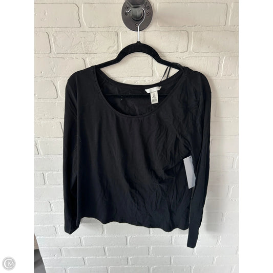 Top Long Sleeve Basic By H&m In Black, Size: Xl