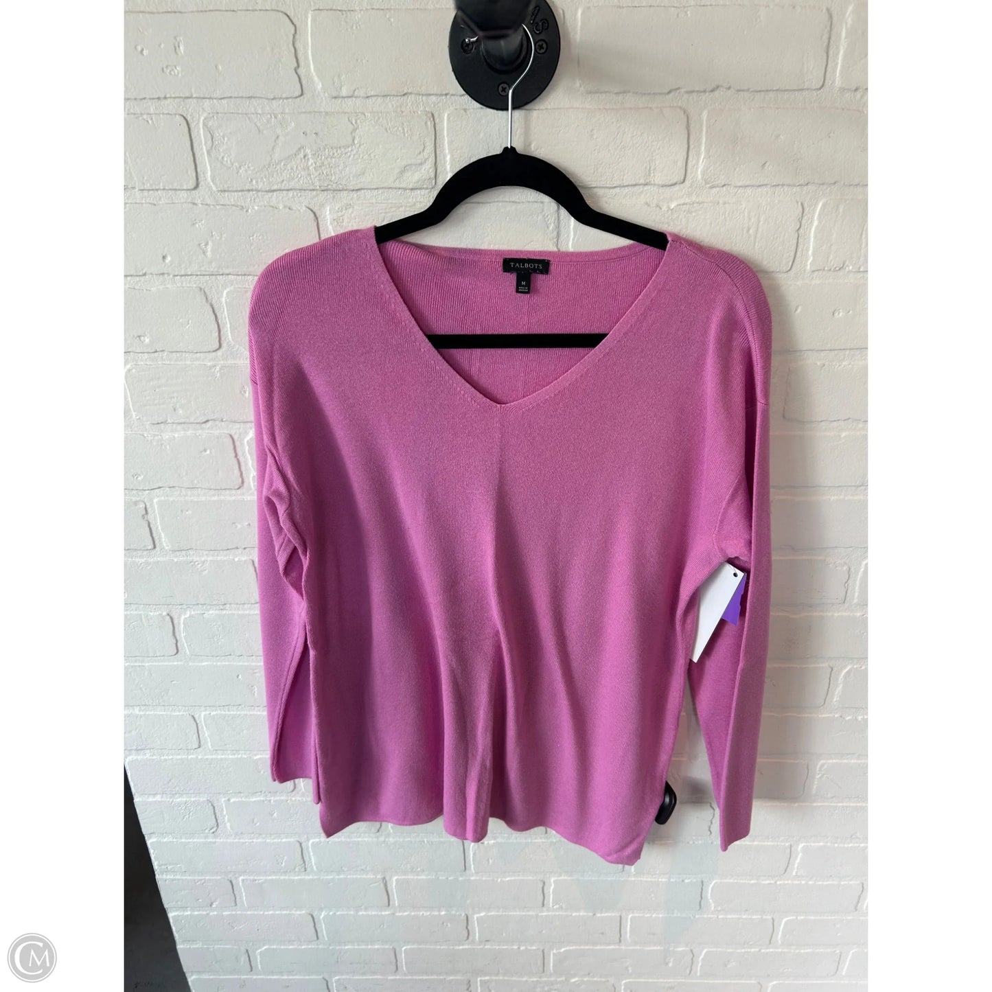 Sweater By Talbots In Pink, Size: M