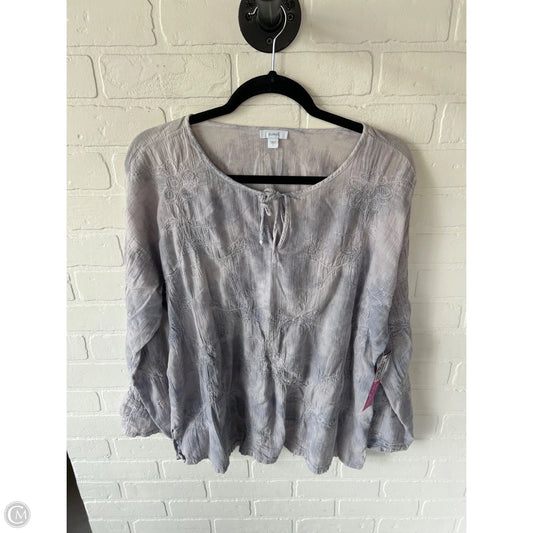 Top Long Sleeve By Pure Jill In Blue, Size: L