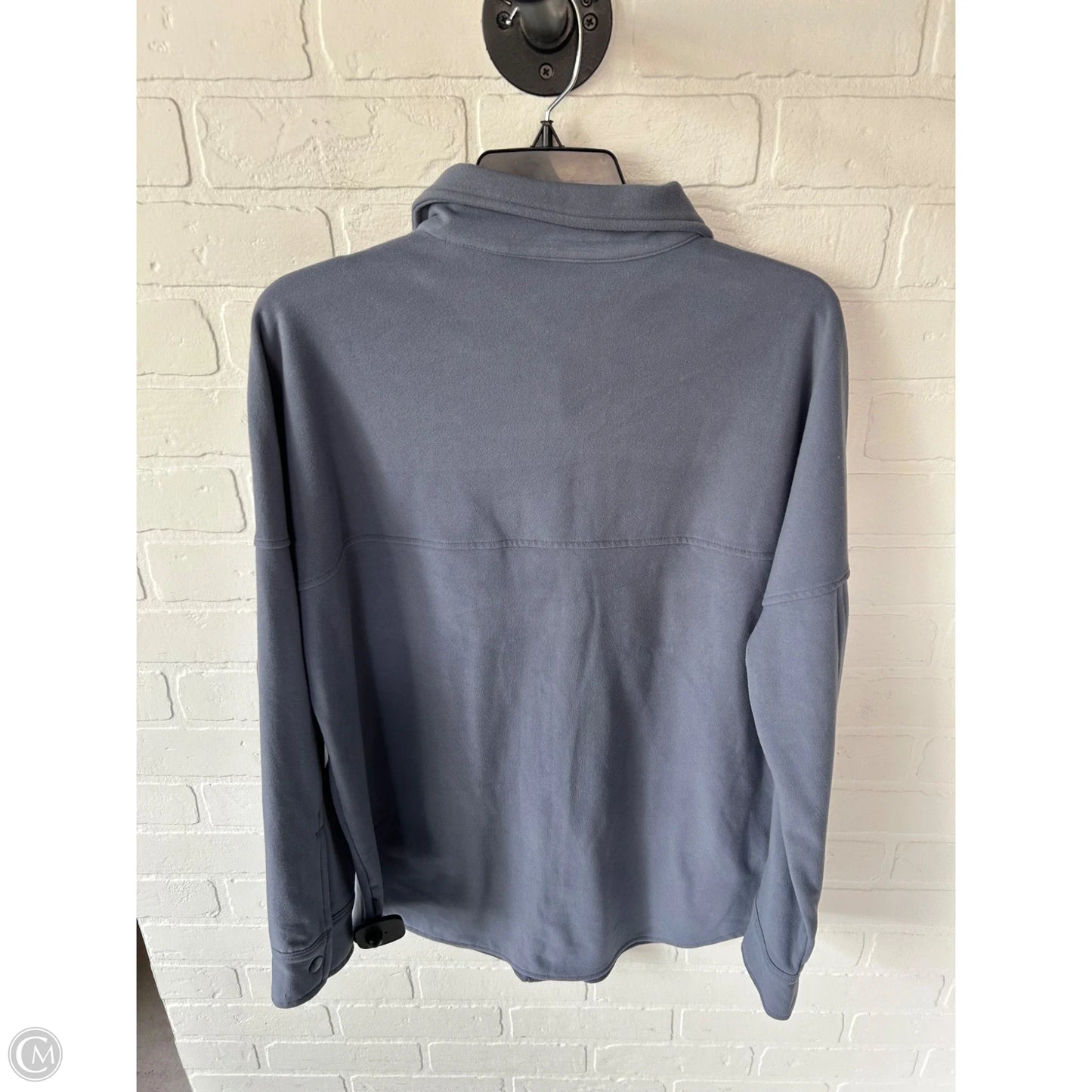 Jacket Shirt By Mondetta In Blue, Size: M