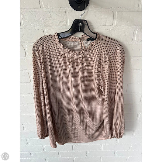 Top Long Sleeve By Adrianna Papell In Black & Pink, Size: M