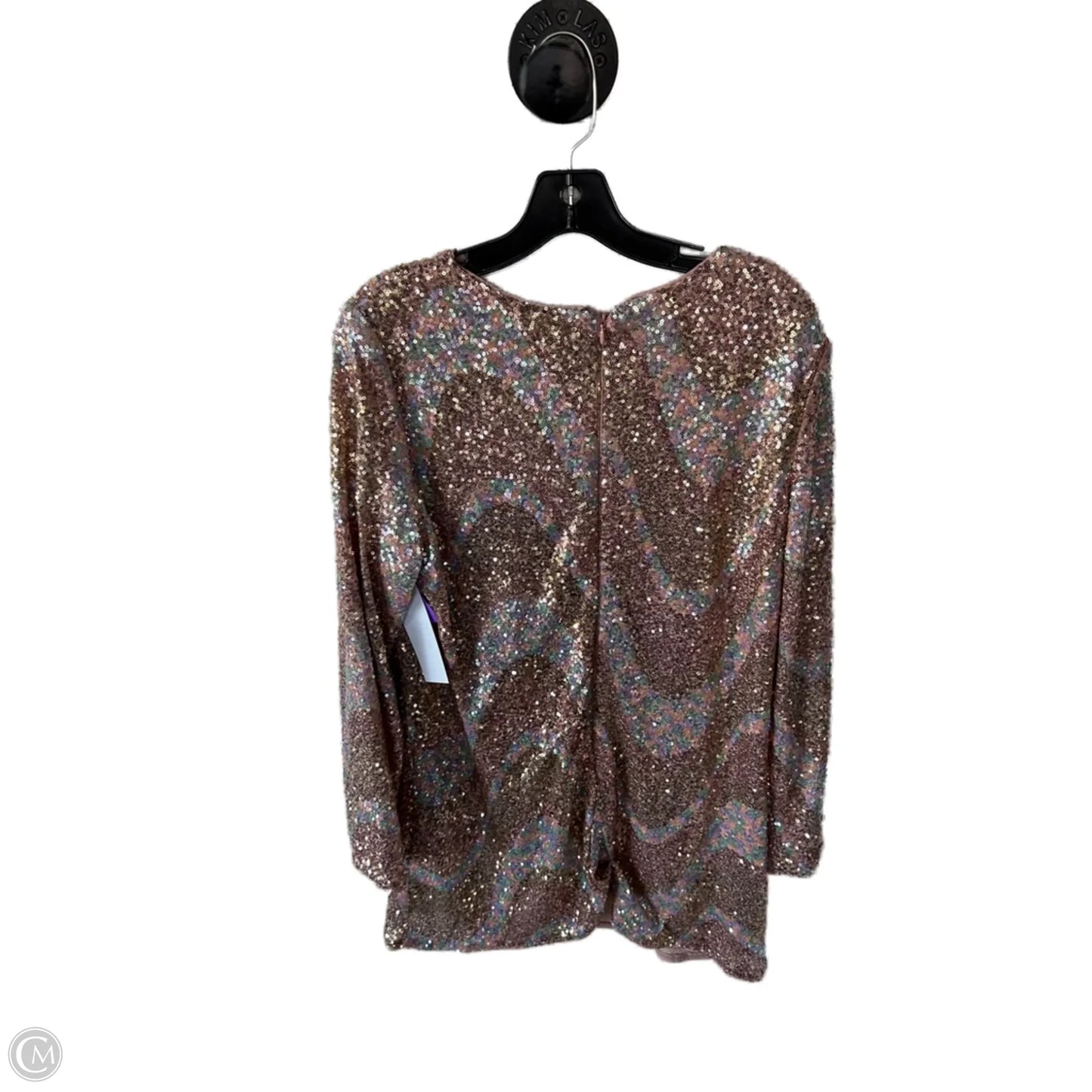 Dress Party Short By H&m In Rose Gold, Size: L