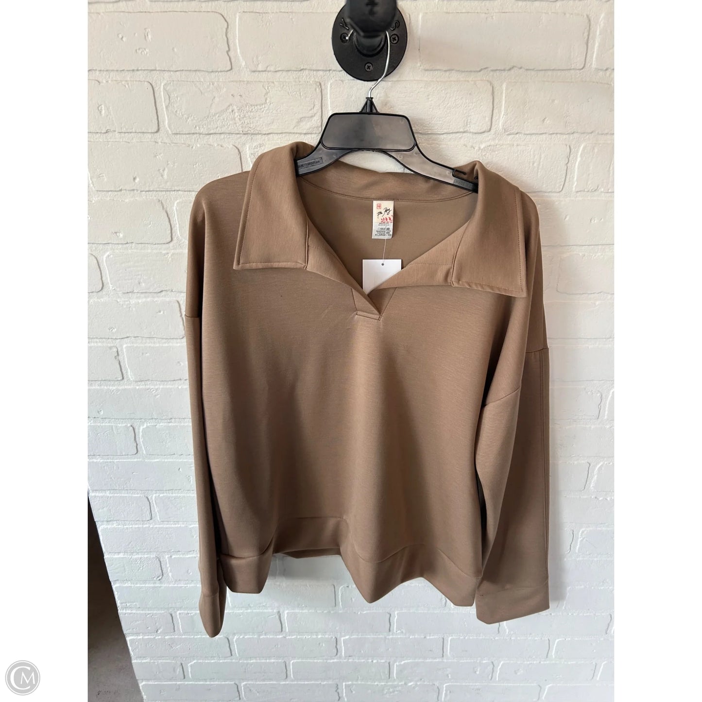 Sweatshirt Collar By 7th Ray In Tan, Size: Xl