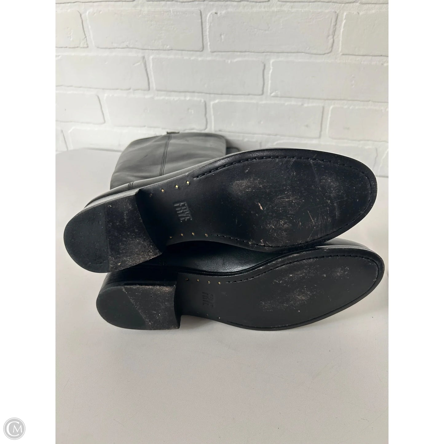 Boots Designer By Frye In Black, Size: 7.5