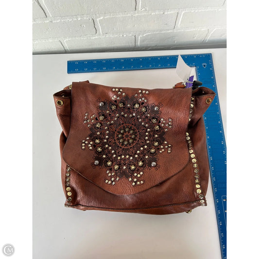Handbag Leather By Cma, Size: Large
