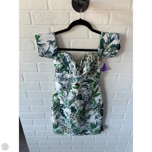 Dress Party Short By Cmb In Green & White, Size: Sp