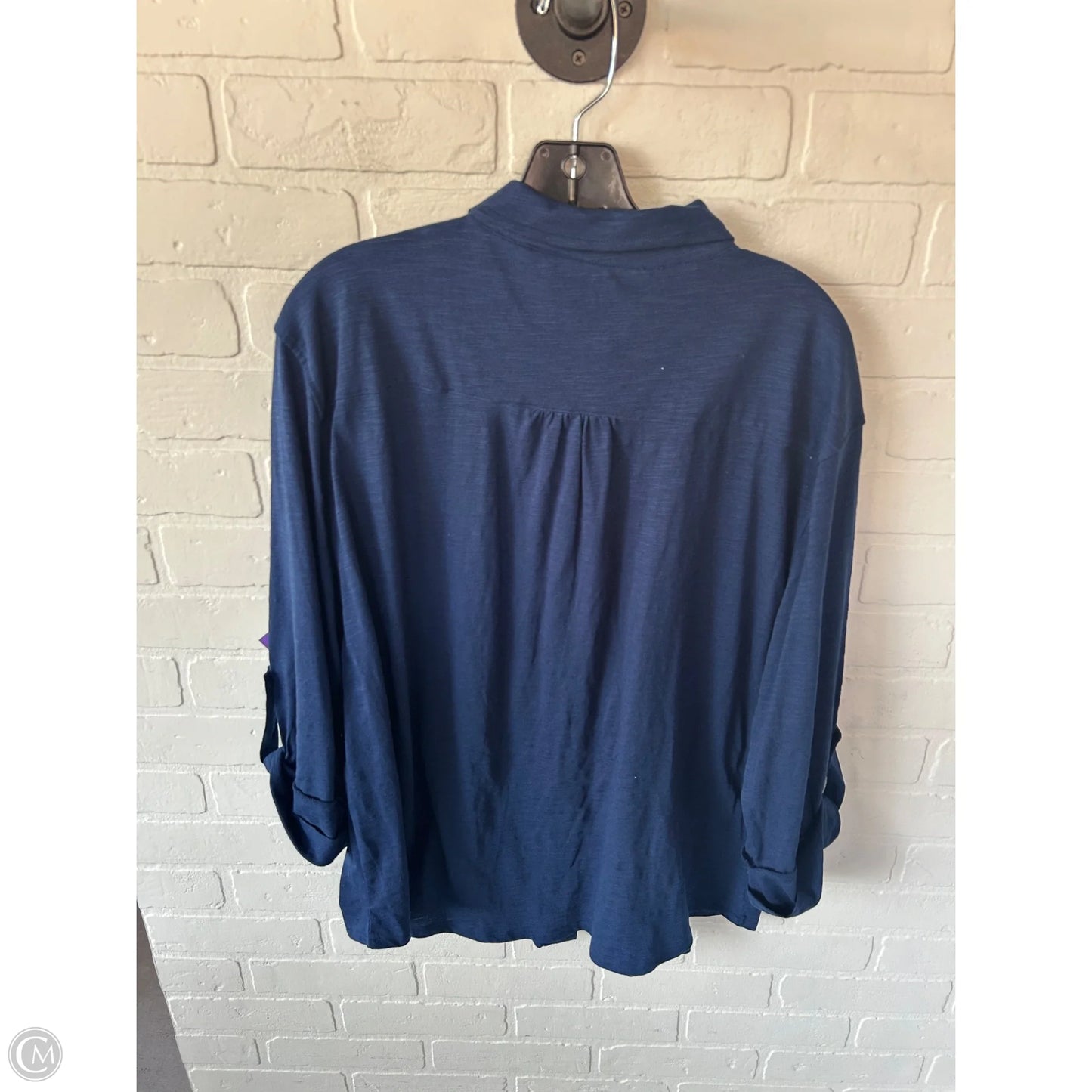 Top Long Sleeve By Sonoma In Blue, Size: Xl