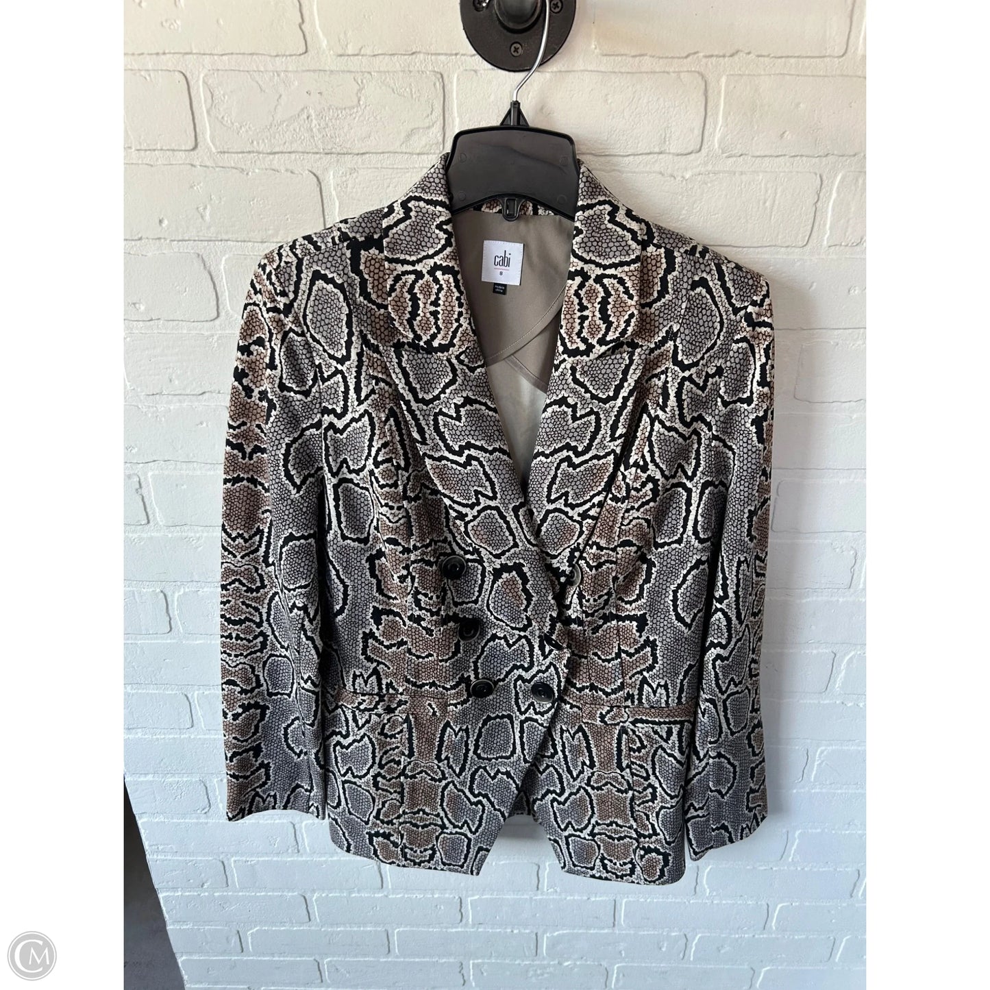 Blazer By Cabi In Brown & Grey, Size: M