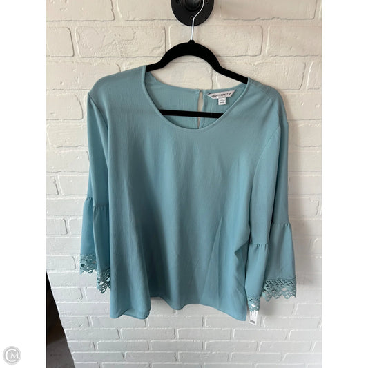 Top Long Sleeve By Counterparts In Blue, Size: Xl