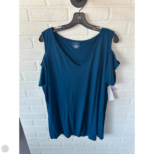 Top Short Sleeve By Lane Bryant In Blue, Size: L