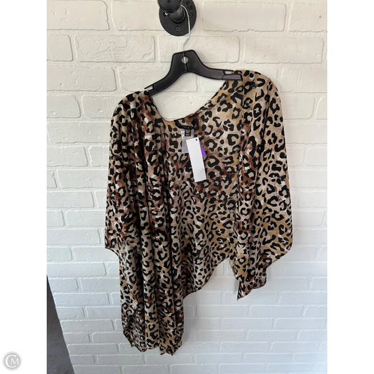 Shawl By Clothes Mentor In Animal Print, Size: Osfm