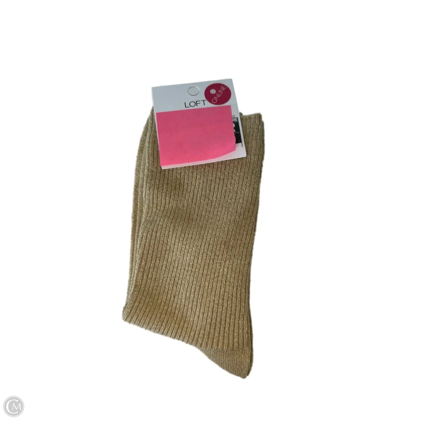 Socks By Loft In Gold, Size: Osfm