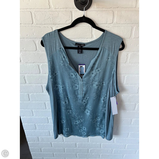 Top Sleeveless By Rxb In Blue, Size: Xxl