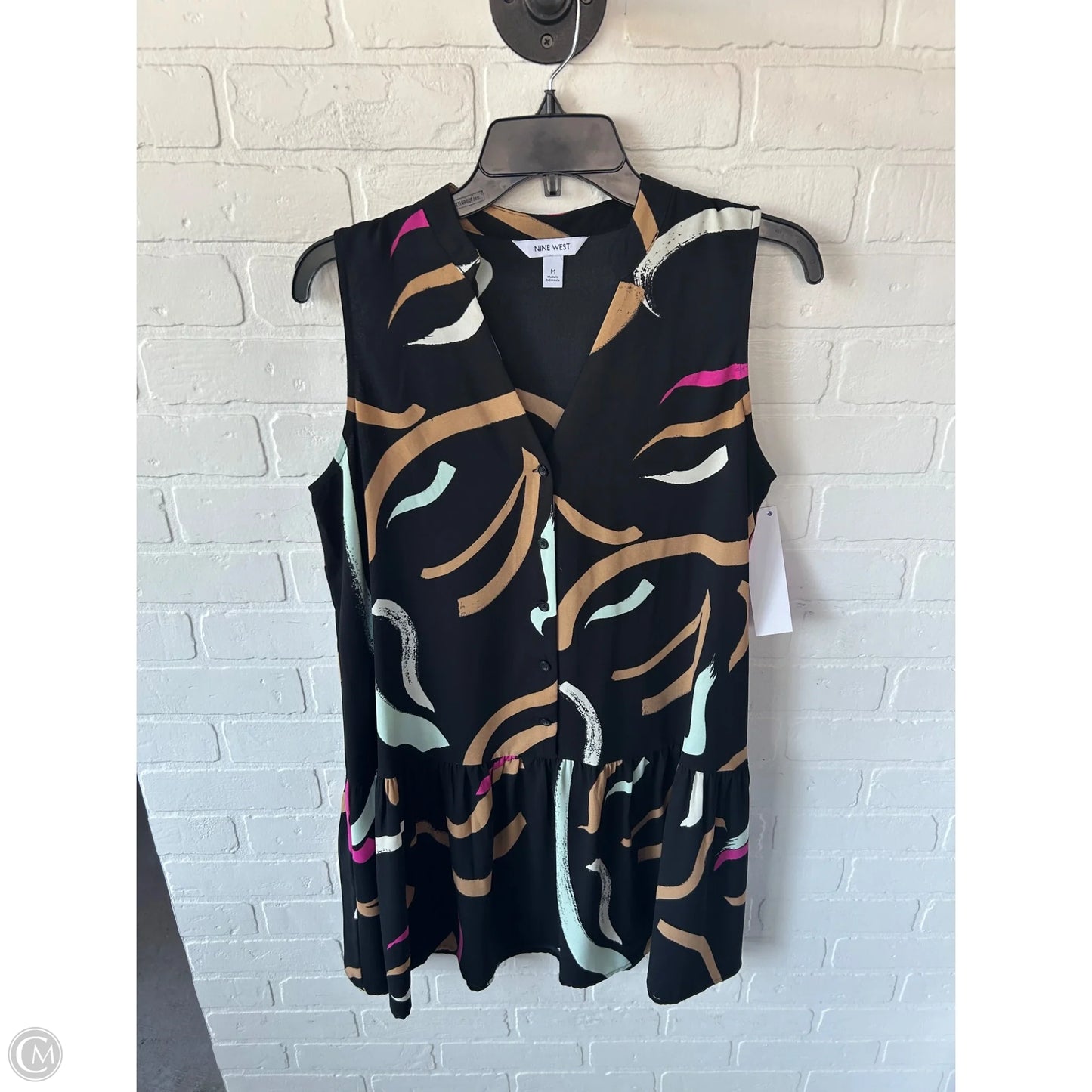 Dress Casual Short By Nine West In Black & Brown, Size: M