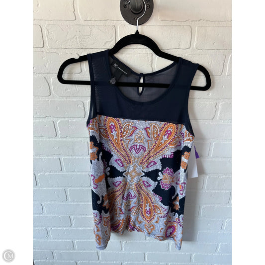 Top Sleeveless By Inc In Blue & Orange, Size: S