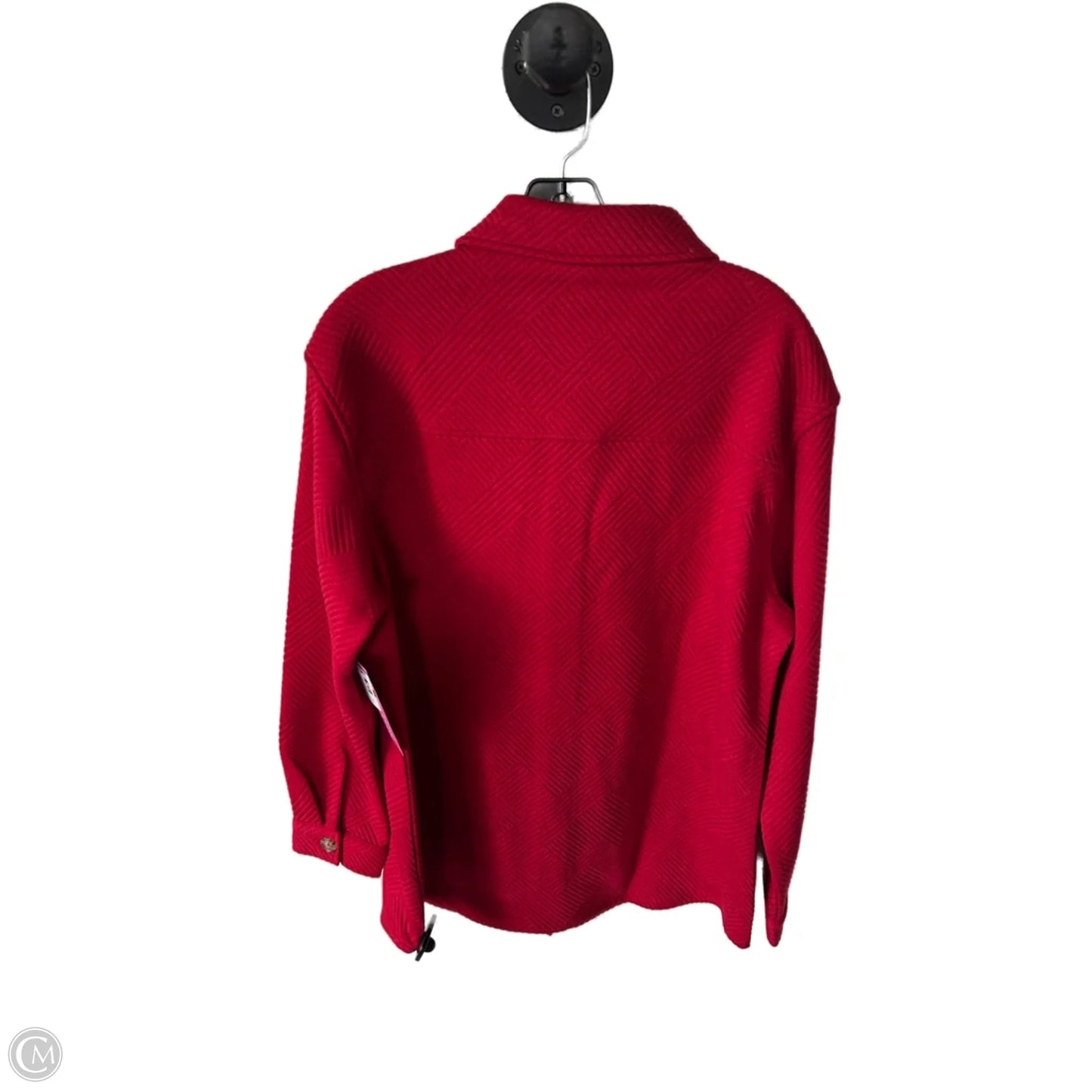 Jacket Shirt By Coldwater Creek In Red, Size: M