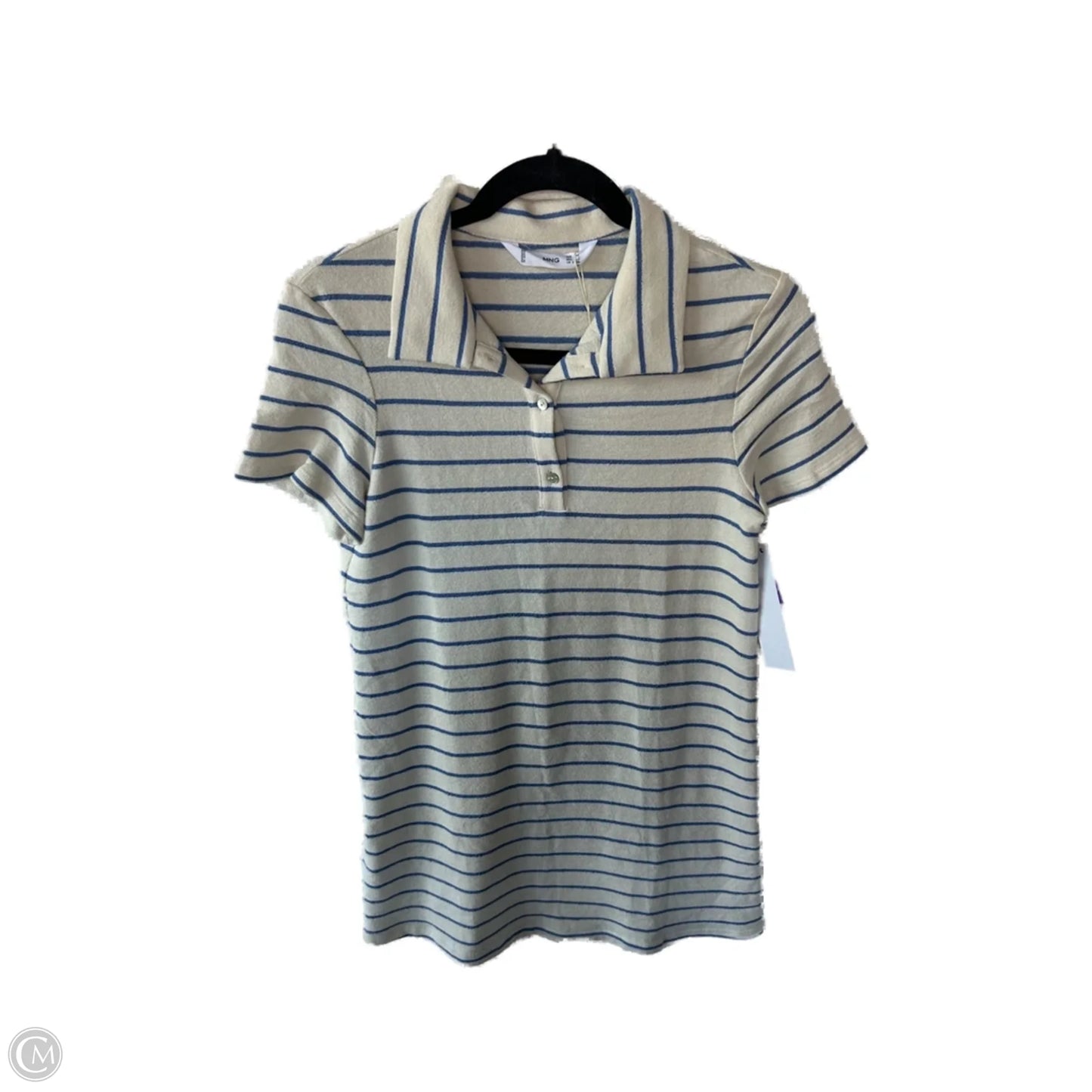 Dress Casual Short By Mng In Blue & Cream, Size: Xs