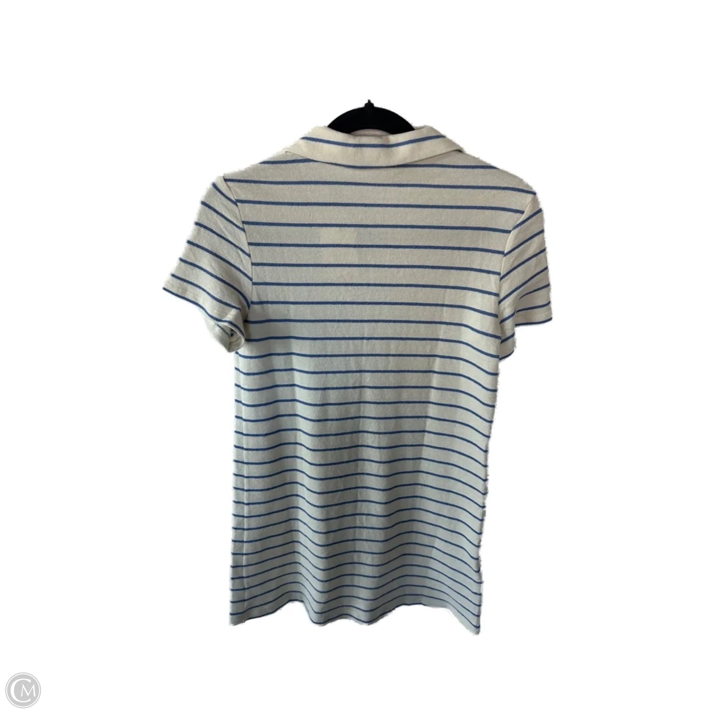 Dress Casual Short By Mng In Blue & Cream, Size: Xs