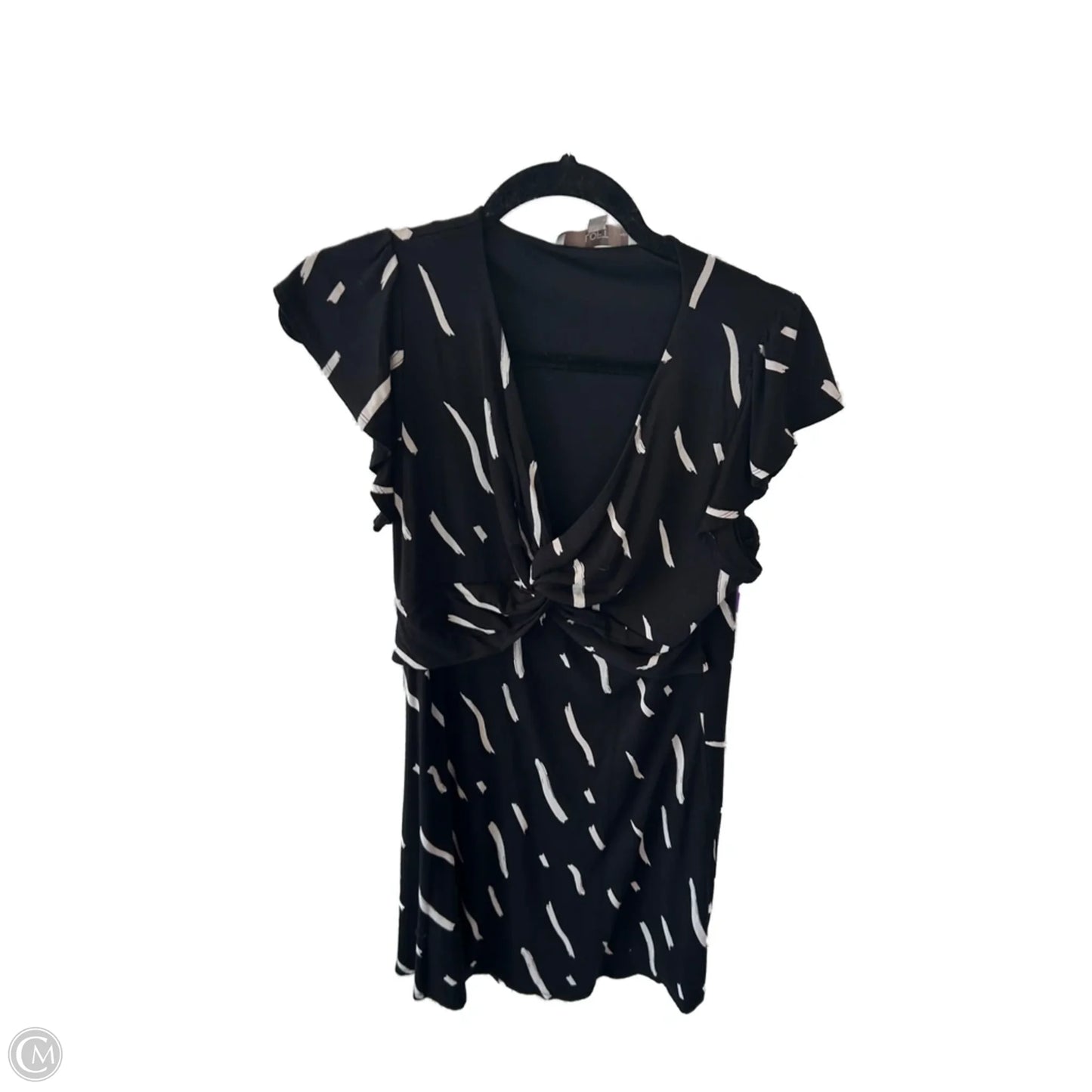 Dress Casual Short By Loft In Black & White, Size: Mp