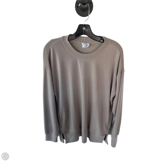 Sweatshirt Crewneck By Clothes Mentor In Tan, Size: Xs