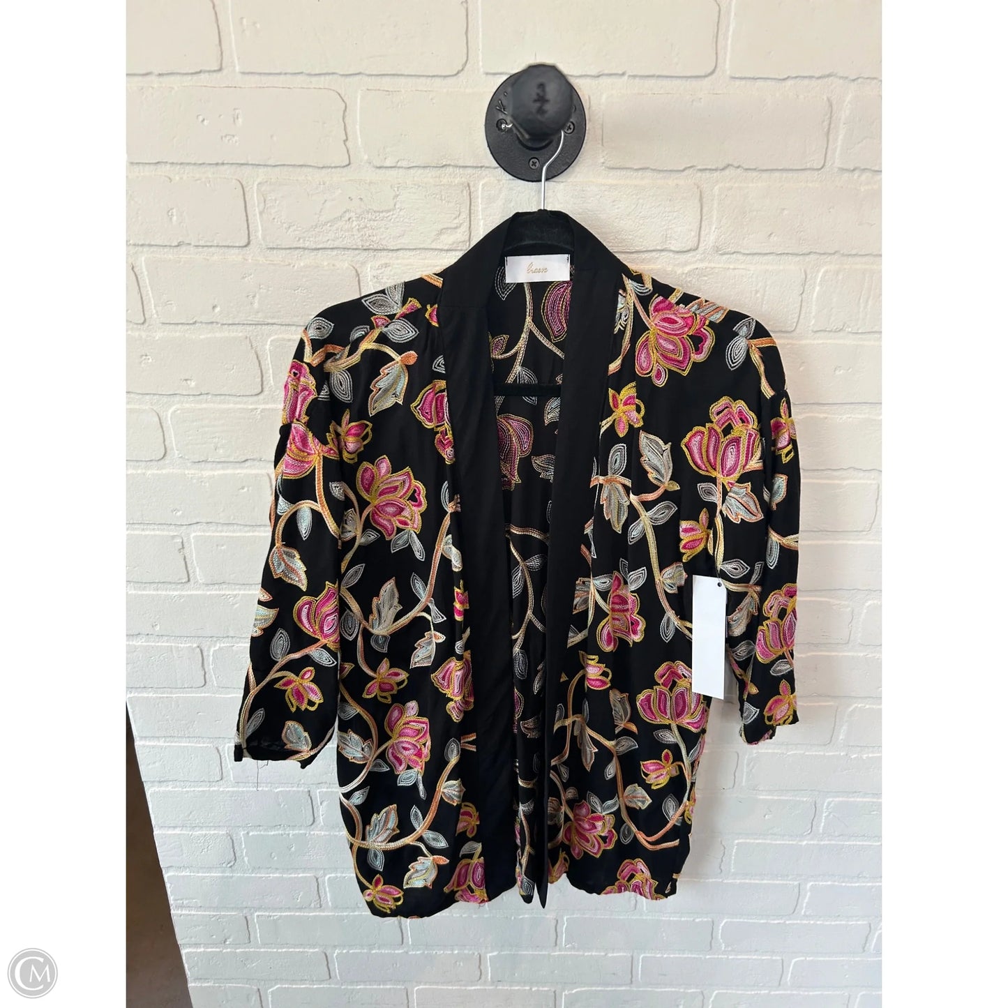Blazer By Braeve In Black & Pink, Size: Xs
