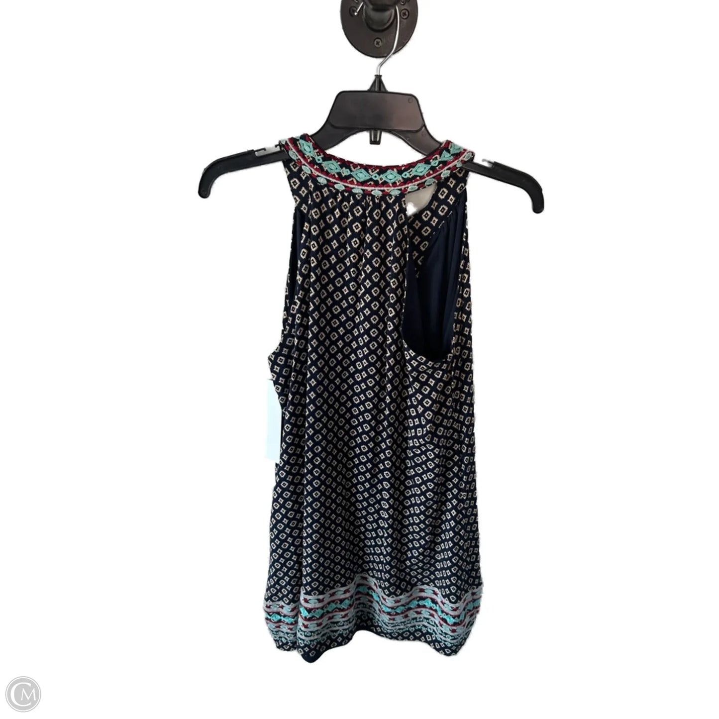 Dress Casual Short By Thml In Blue & Cream, Size: L