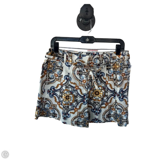 Shorts By White House Black Market In Blue & Cream, Size: 12
