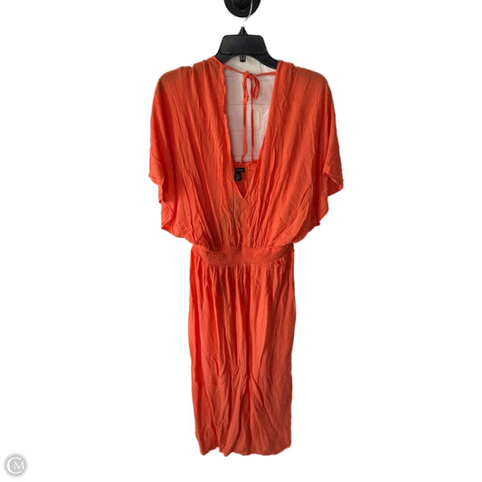 Dress Casual Maxi By Nina Leonard In Orange, Size: Xl